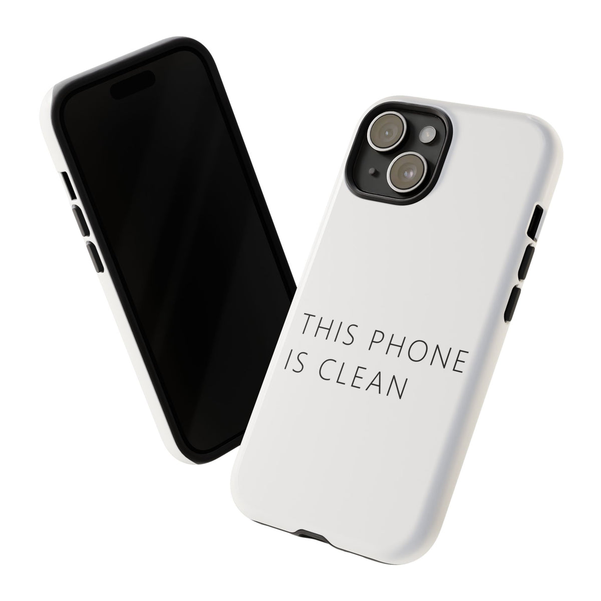 This Phone Is Clean Phone Case – Funny Deadpan Gag Gift Phone Case
