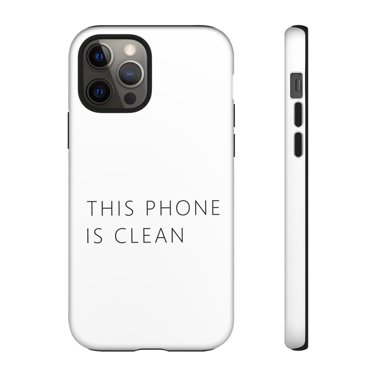 This Phone Is Clean Phone Case – Funny Deadpan Gag Gift Phone Case