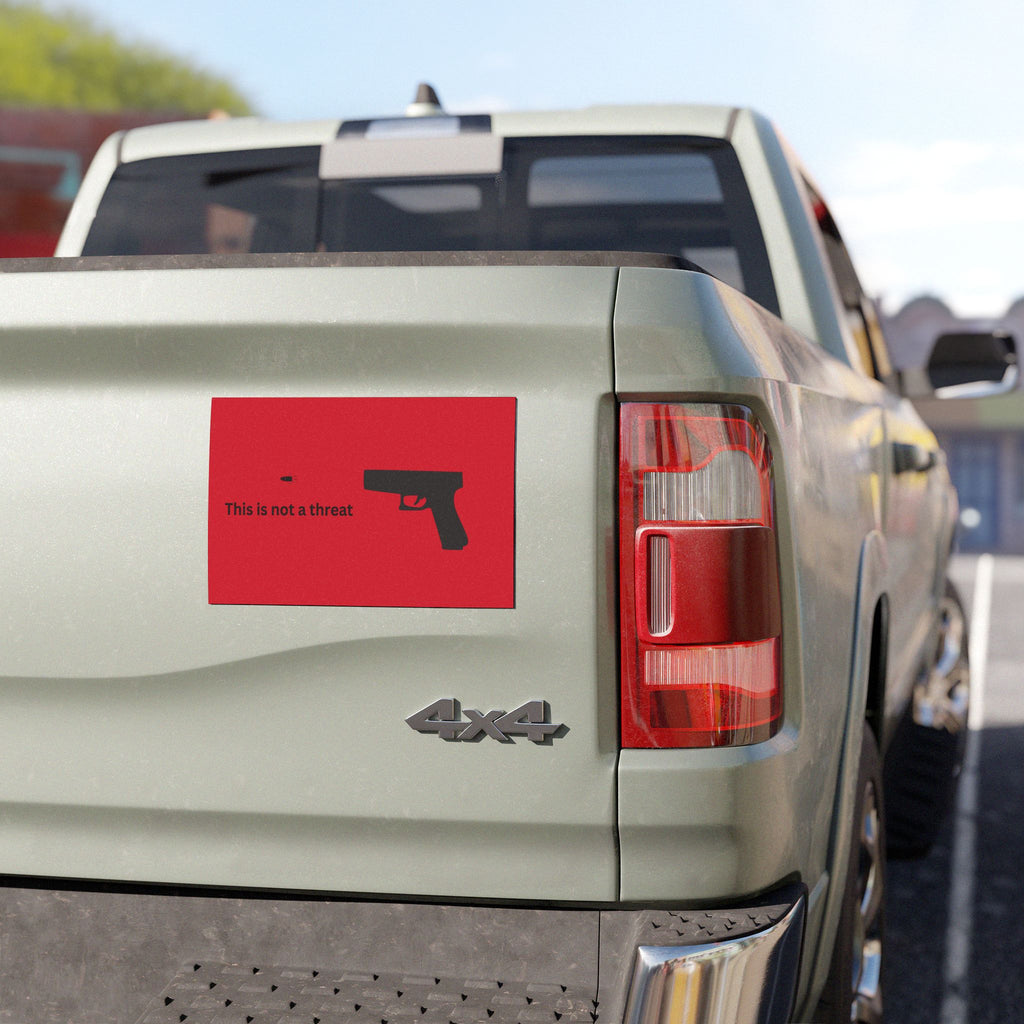 This is not a threat - Funny Car Magnet
