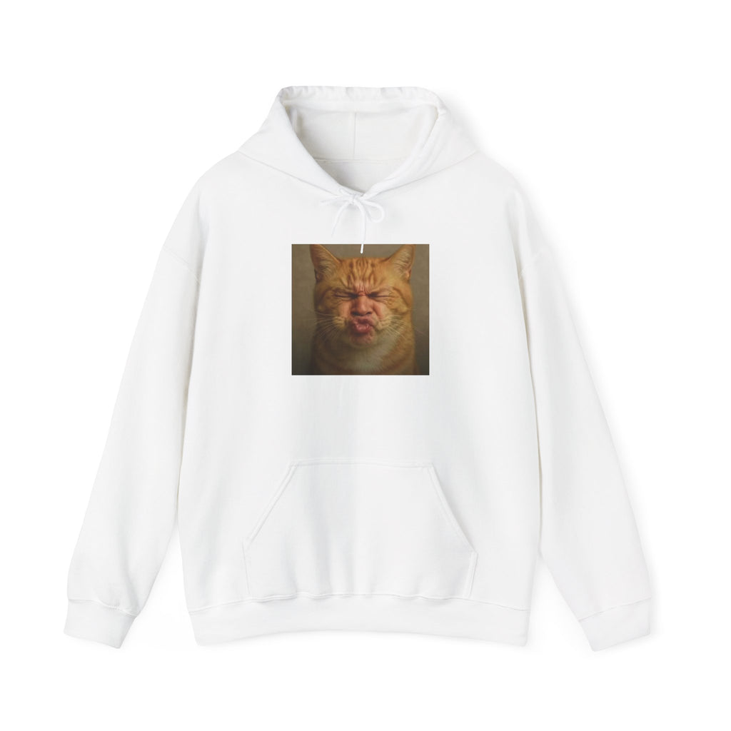 Pursed Lips Cat Hoodie
