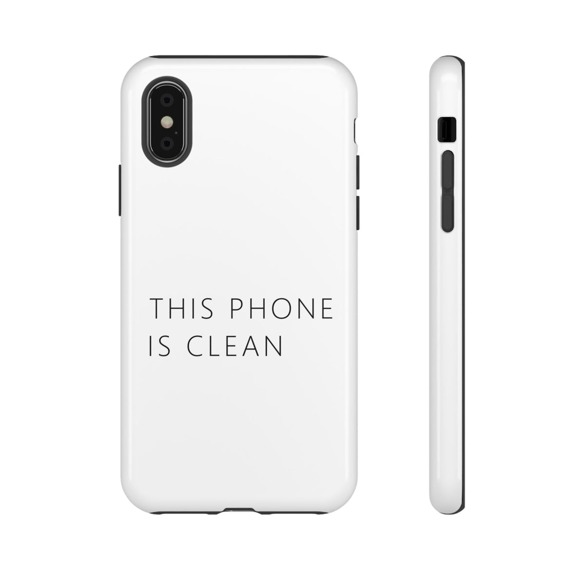 This Phone Is Clean Phone Case – Funny Deadpan Gag Gift Phone Case