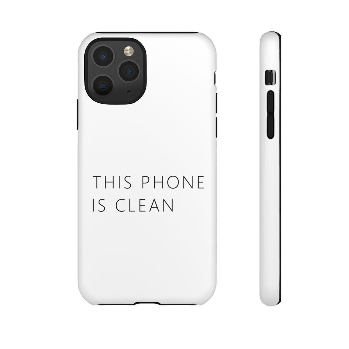 This Phone Is Clean Phone Case – Funny Deadpan Gag Gift Phone Case