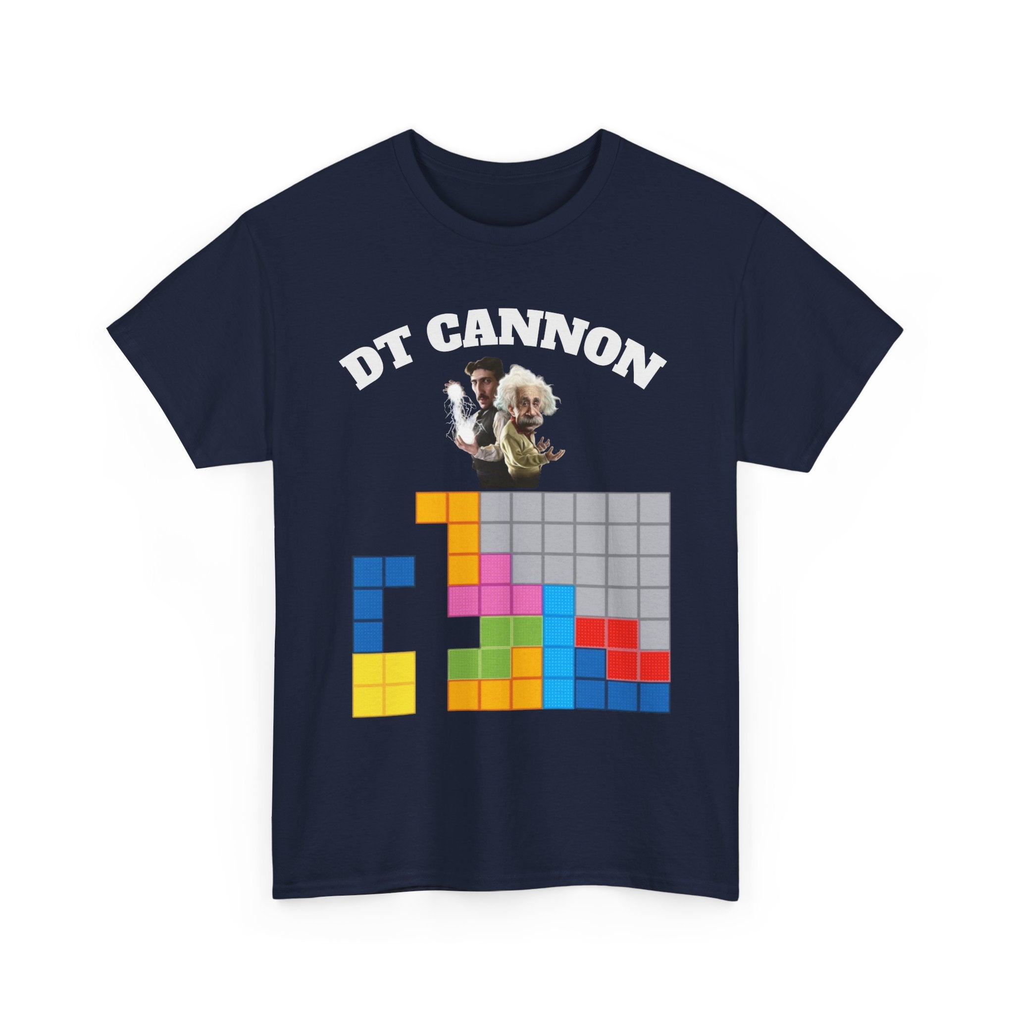 DT Cannon T-Shirt - Funny TETRIS Einstein Tee
