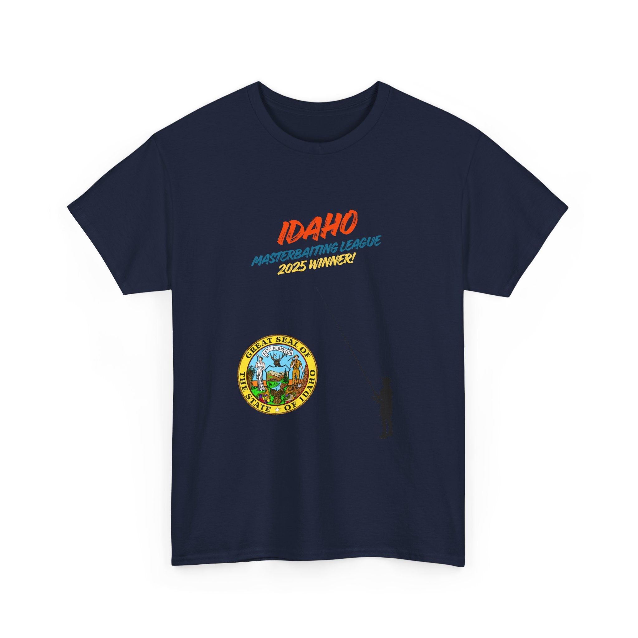 Idaho Masterbaiting League T-Shirt - Funny Fishing Graphic Tee