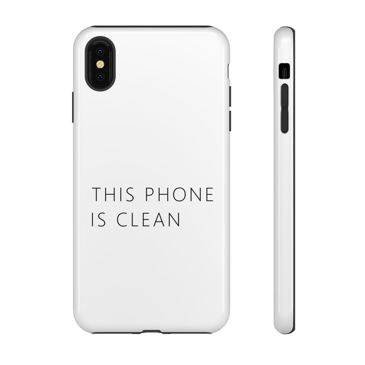 This Phone Is Clean Phone Case – Funny Deadpan Gag Gift Phone Case