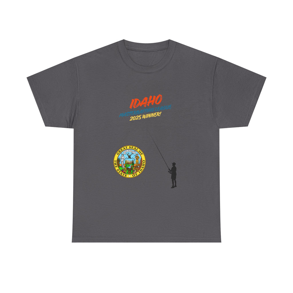 Idaho Masterbaiting League T-Shirt - Funny Fishing Graphic Tee