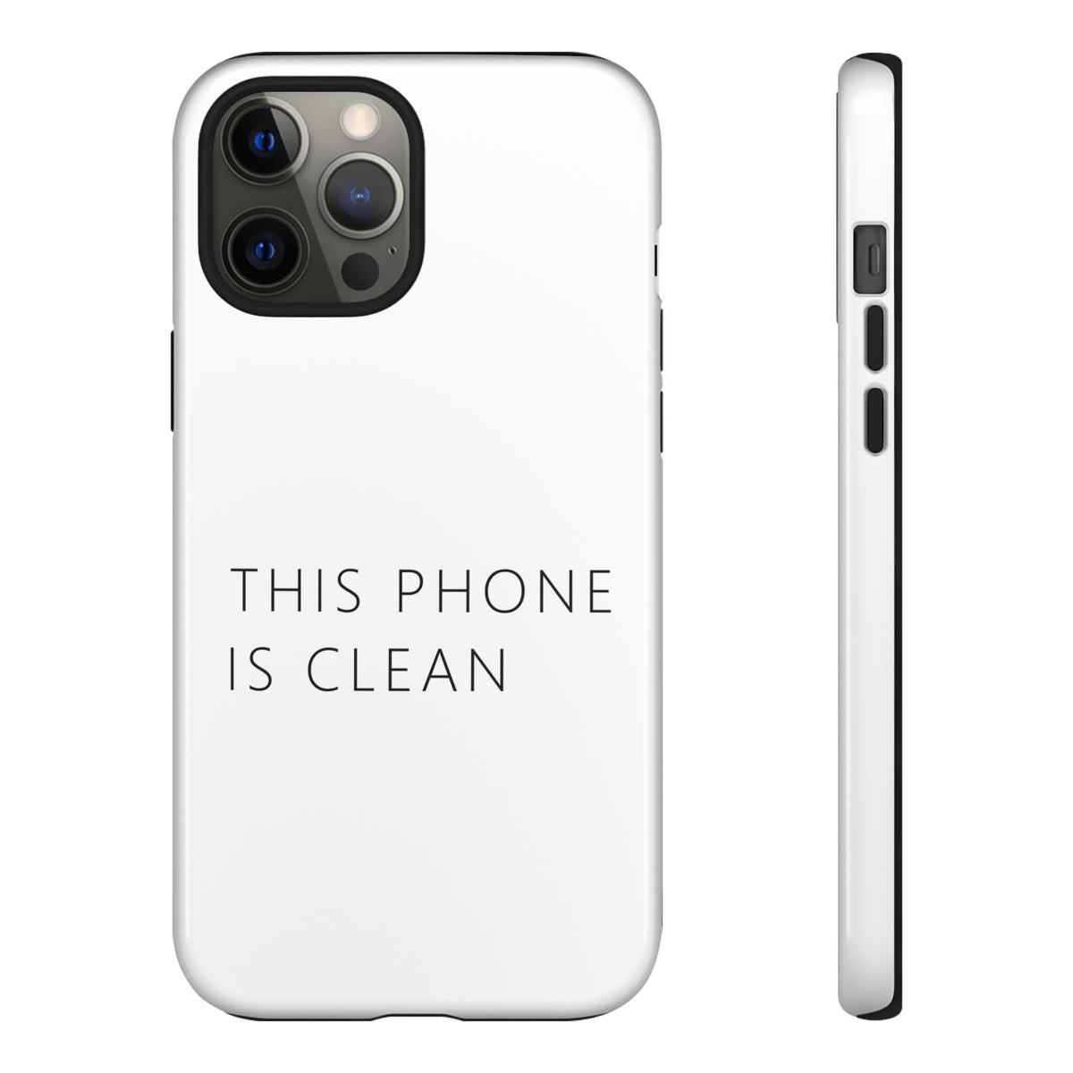 This Phone Is Clean Phone Case – Funny Deadpan Gag Gift Phone Case