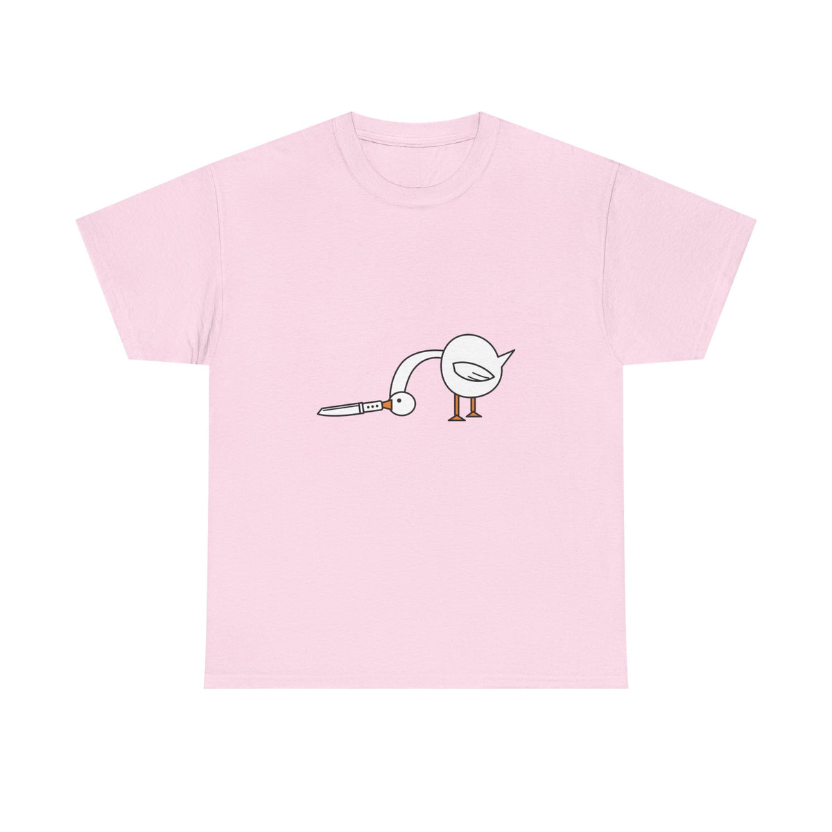 Goose With A Knife Tee – Funny Absurd Animal Meme T-Shirt