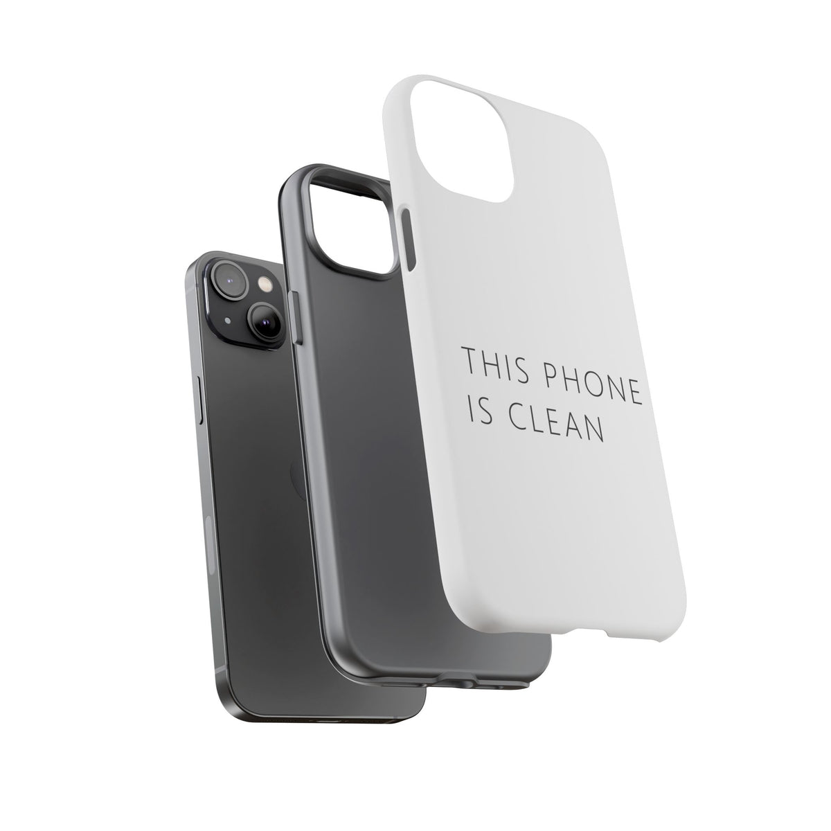 This Phone Is Clean Phone Case – Funny Deadpan Gag Gift Phone Case