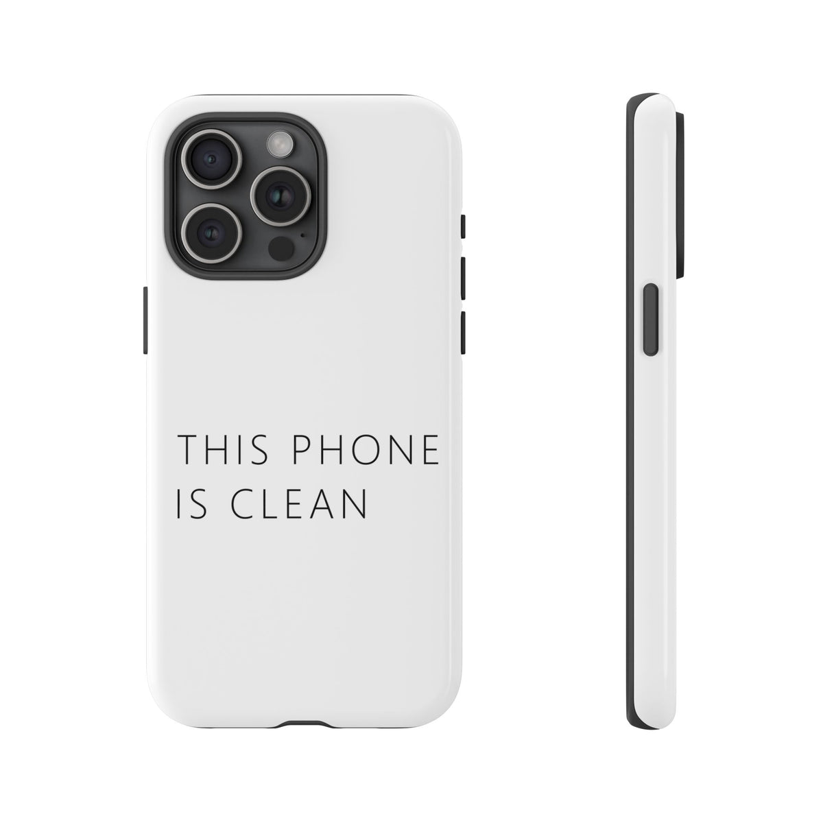 This Phone Is Clean Phone Case – Funny Deadpan Gag Gift Phone Case