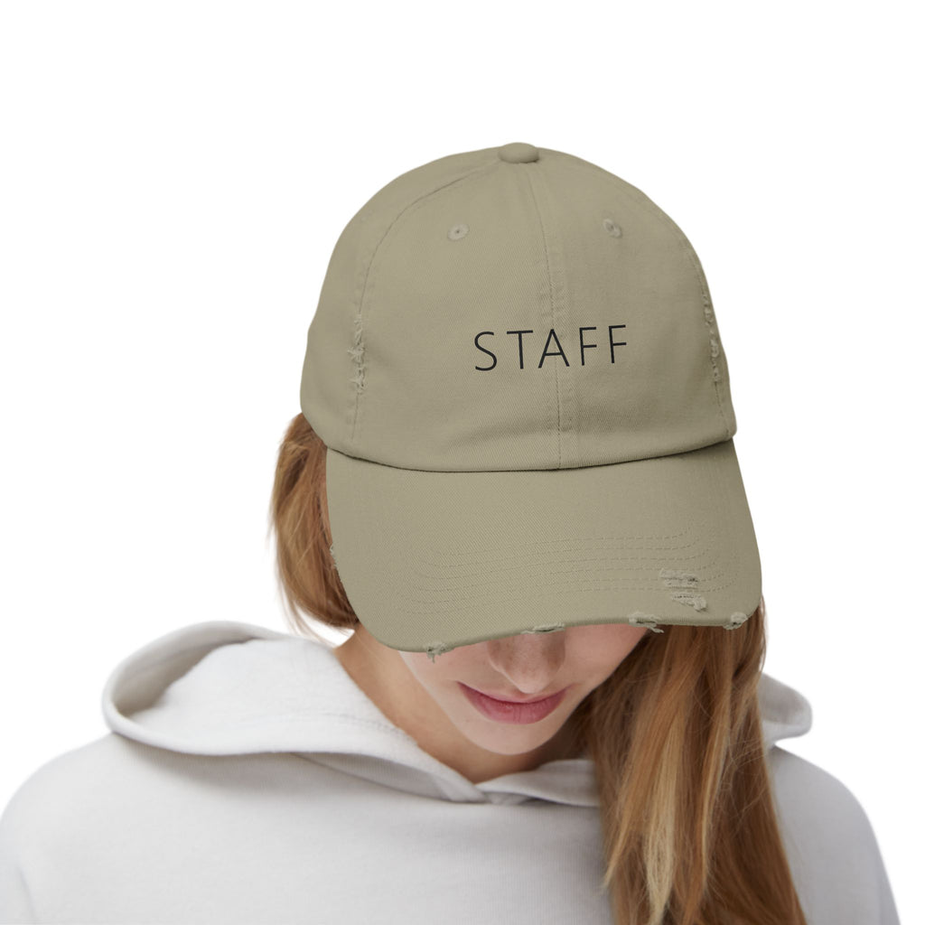 Staff Hat – Funny Deadpan Gag Gift Distressed Dad Hat