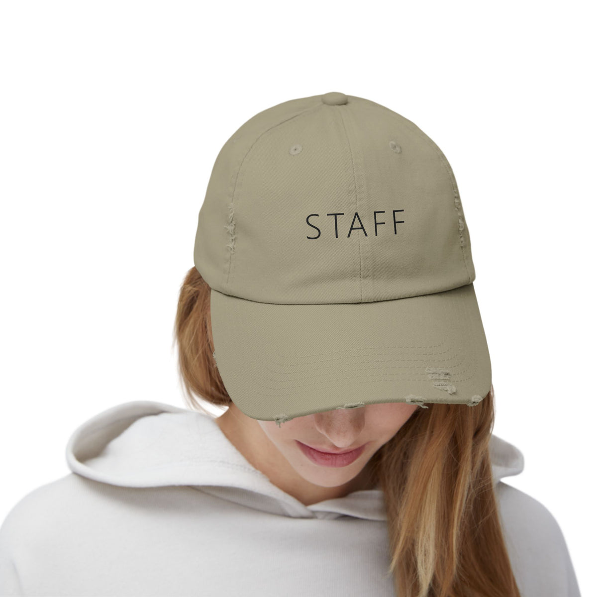 Staff Hat – Funny Deadpan Gag Gift Distressed Dad Hat