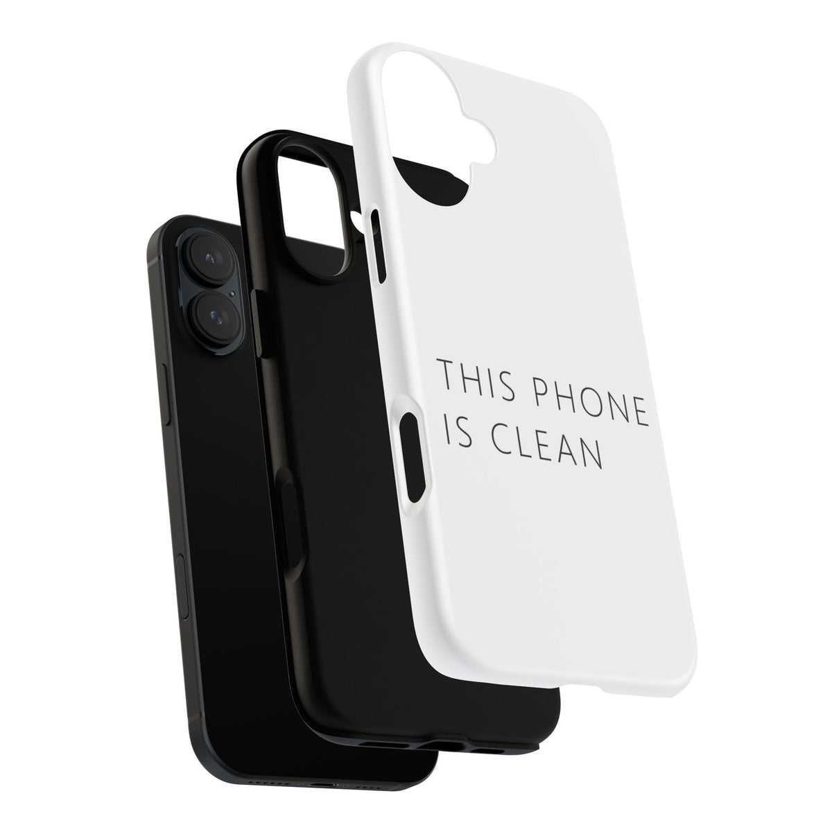 This Phone Is Clean Phone Case – Funny Deadpan Gag Gift Phone Case