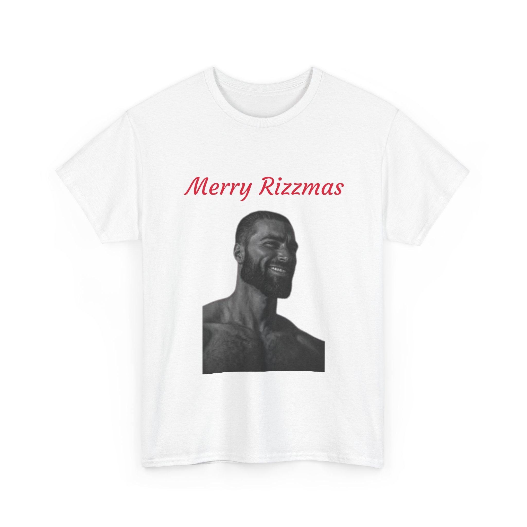 Merry Rizzmas T-Shirt - Funny Chad Meme Christmas Shirt