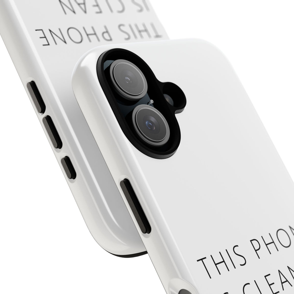 This Phone Is Clean Phone Case – Funny Deadpan Gag Gift Phone Case