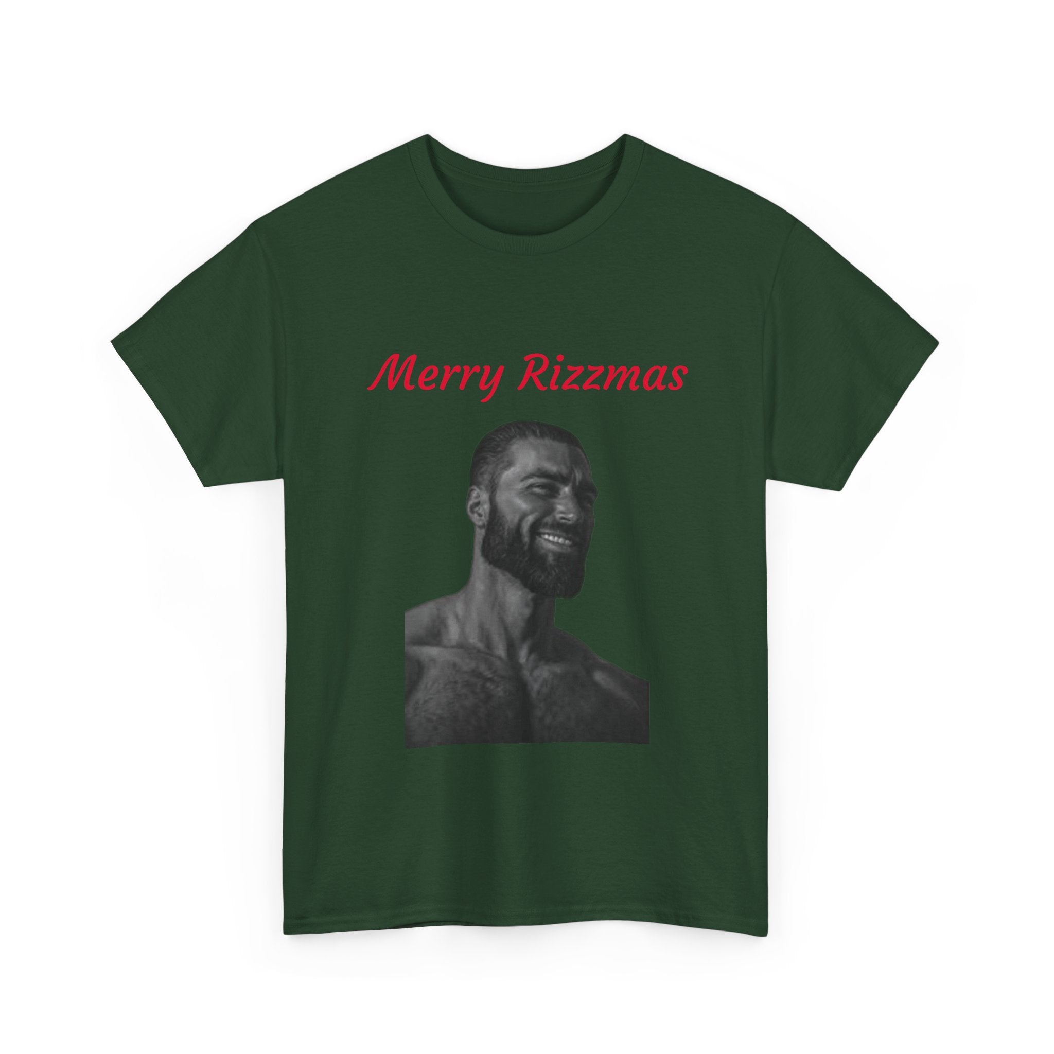 Merry Rizzmas T-Shirt - Funny Chad Meme Christmas Shirt