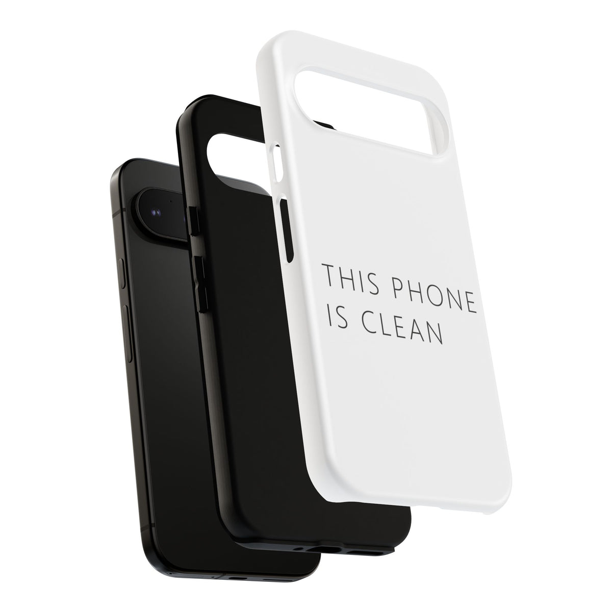 This Phone Is Clean Phone Case – Funny Deadpan Gag Gift Phone Case