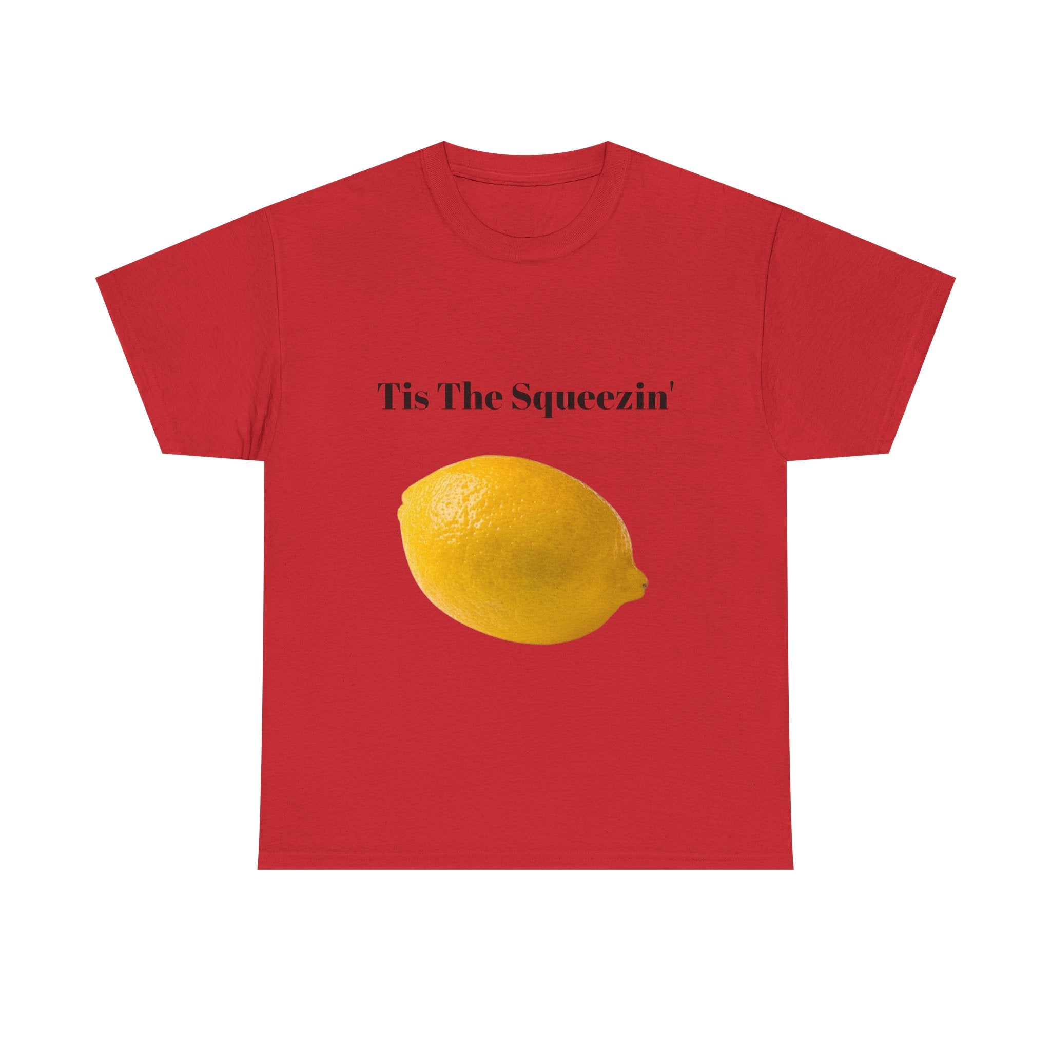 Tis The Squeezin' - Funny Christmas Lemon Pun T-Shirt