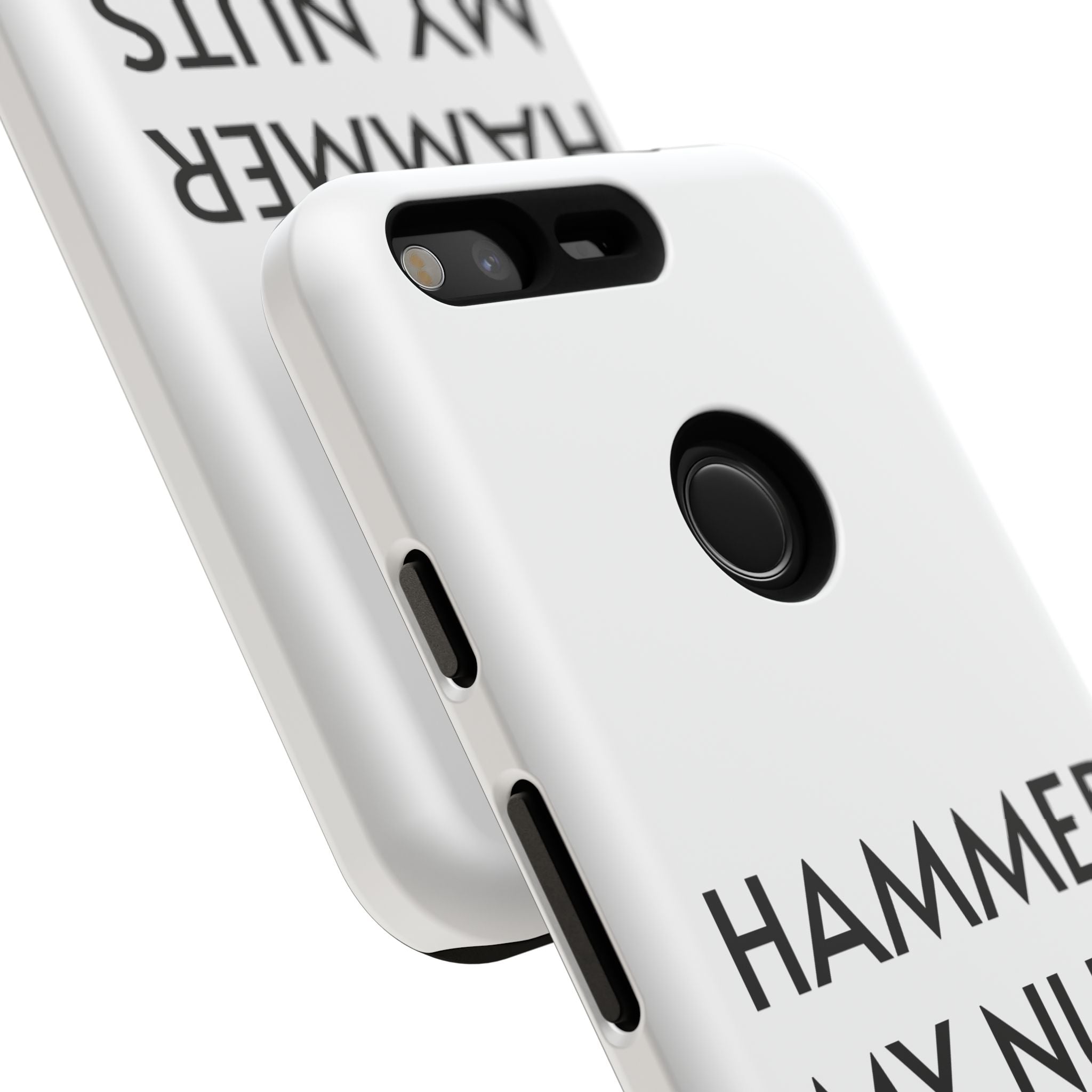 Hammer My Nuts Shock-Proof Phone Case – Funny Meme Protective Cover