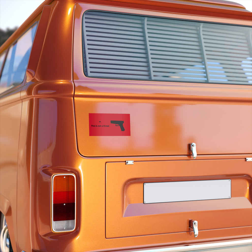 This is not a threat - Funny Car Bumper Sticker