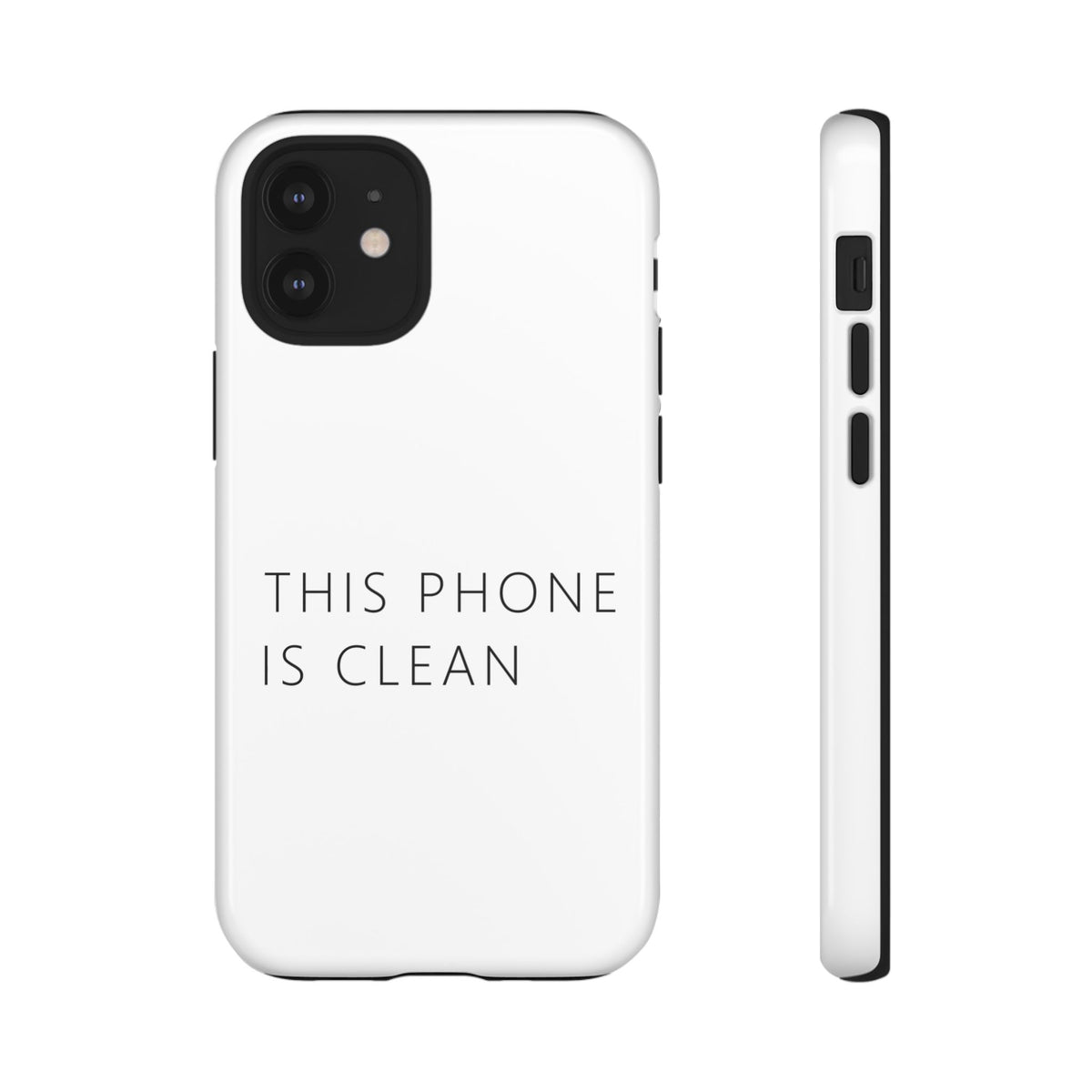 This Phone Is Clean Phone Case – Funny Deadpan Gag Gift Phone Case