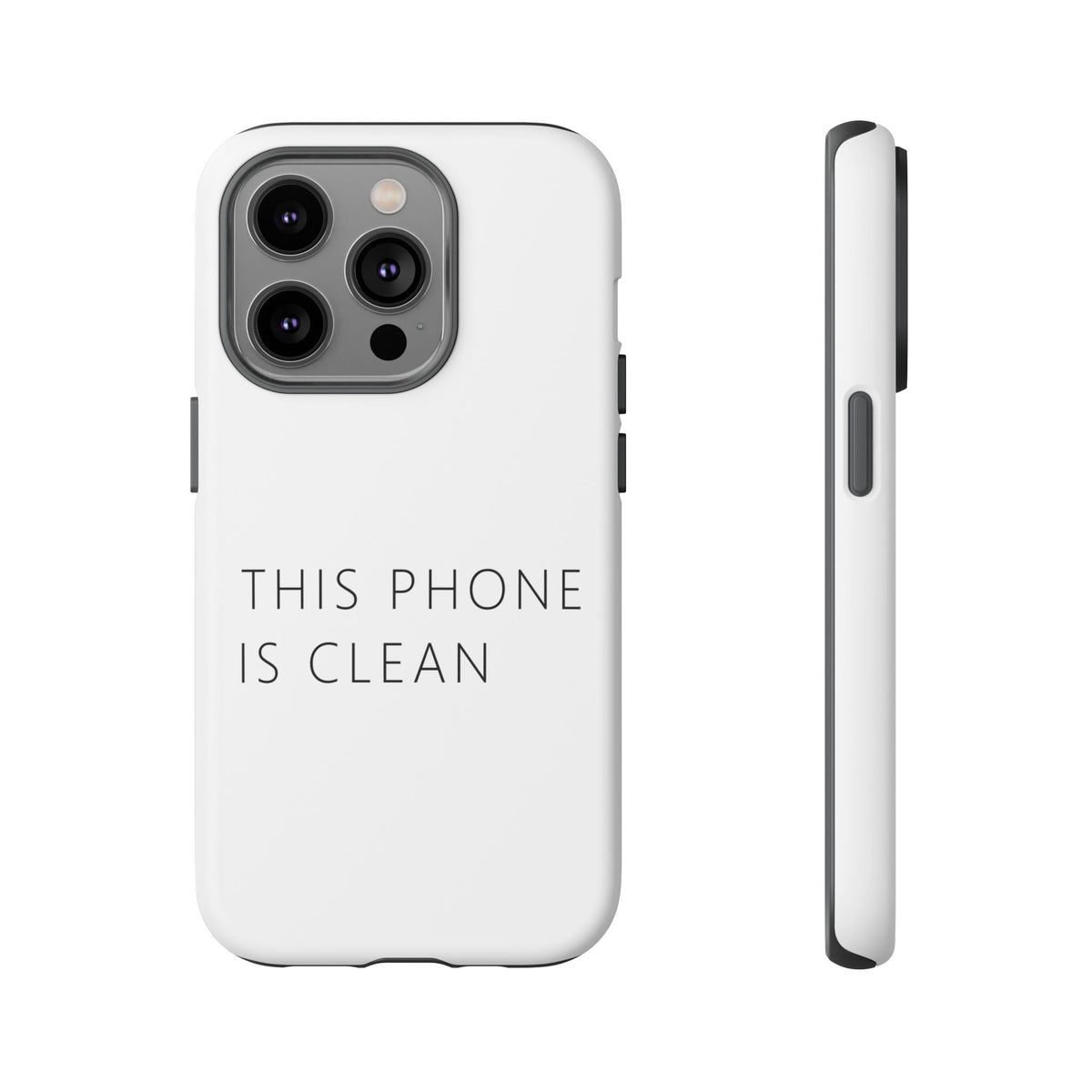 This Phone Is Clean Phone Case – Funny Deadpan Gag Gift Phone Case
