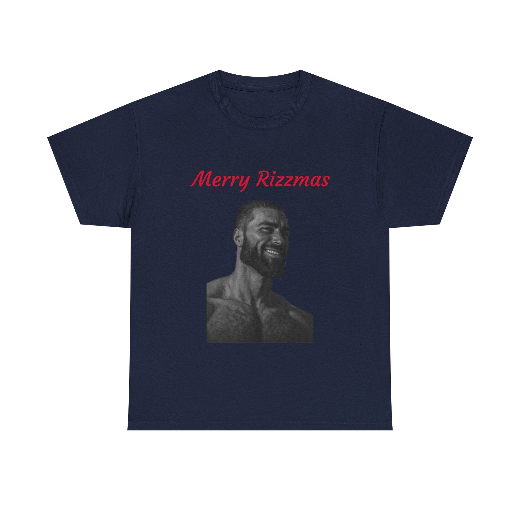 Merry Rizzmas T-Shirt - Funny Chad Meme Christmas Shirt