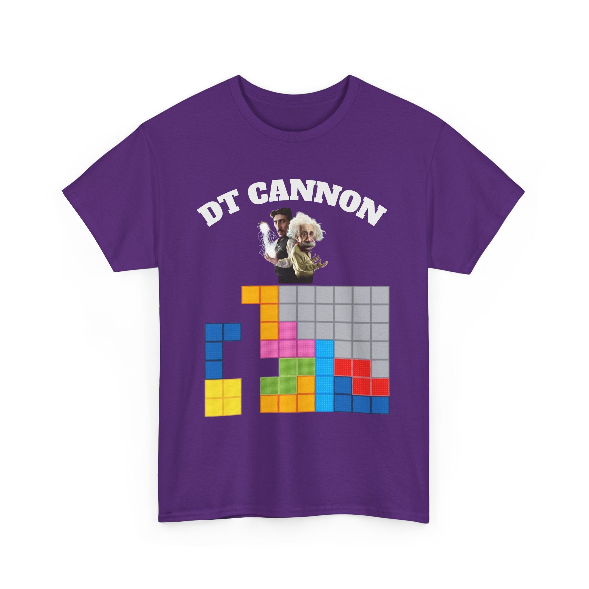 DT Cannon T-Shirt - Funny TETRIS Einstein Tee