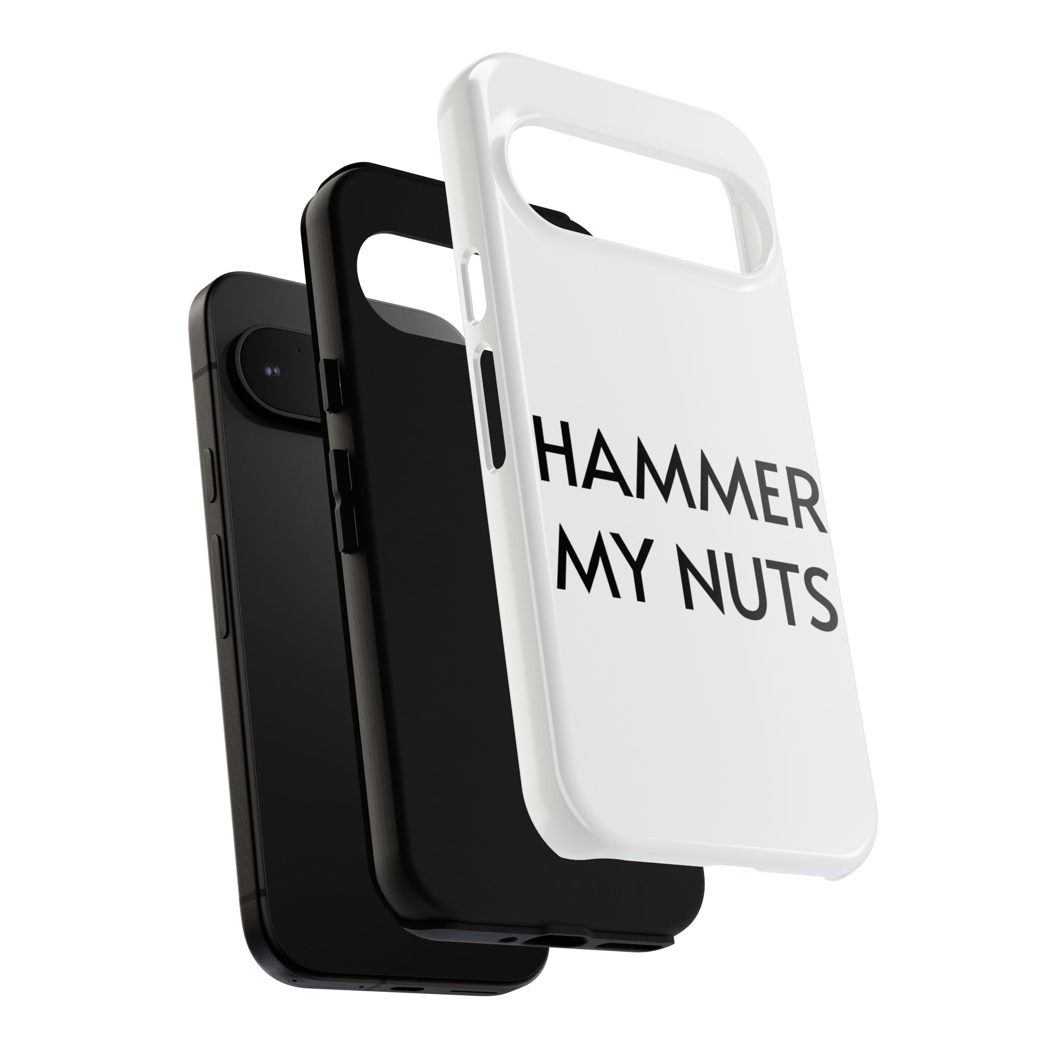 Hammer My Nuts Shock-Proof Phone Case – Funny Meme Protective Cover