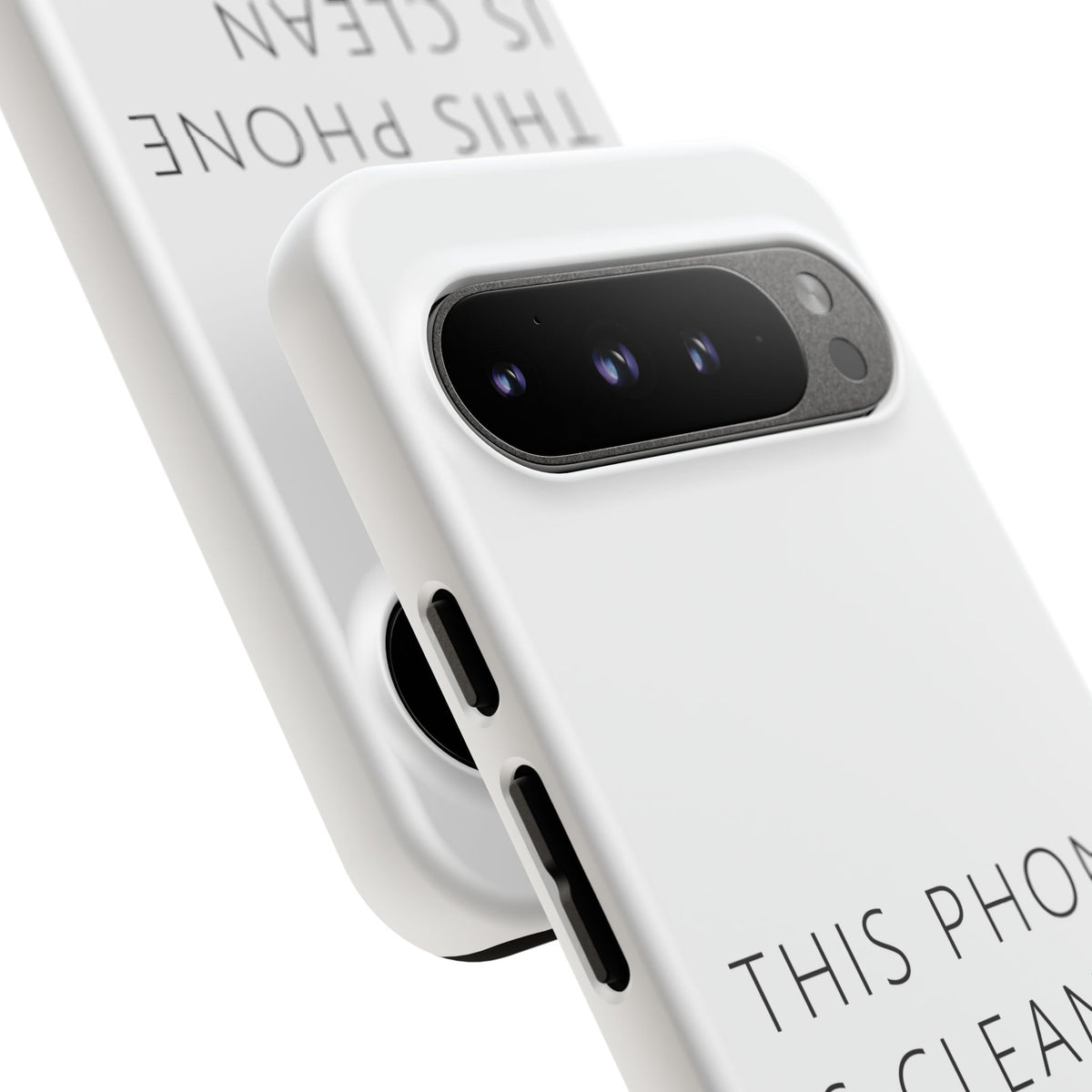 This Phone Is Clean Phone Case – Funny Deadpan Gag Gift Phone Case