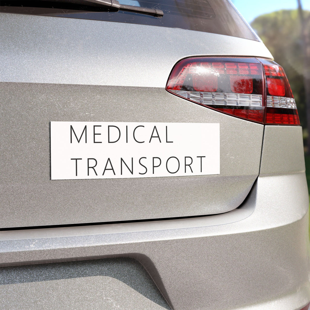 Medical Transport Car Magnet – Funny Deadpan Gag Gift Car Magnet