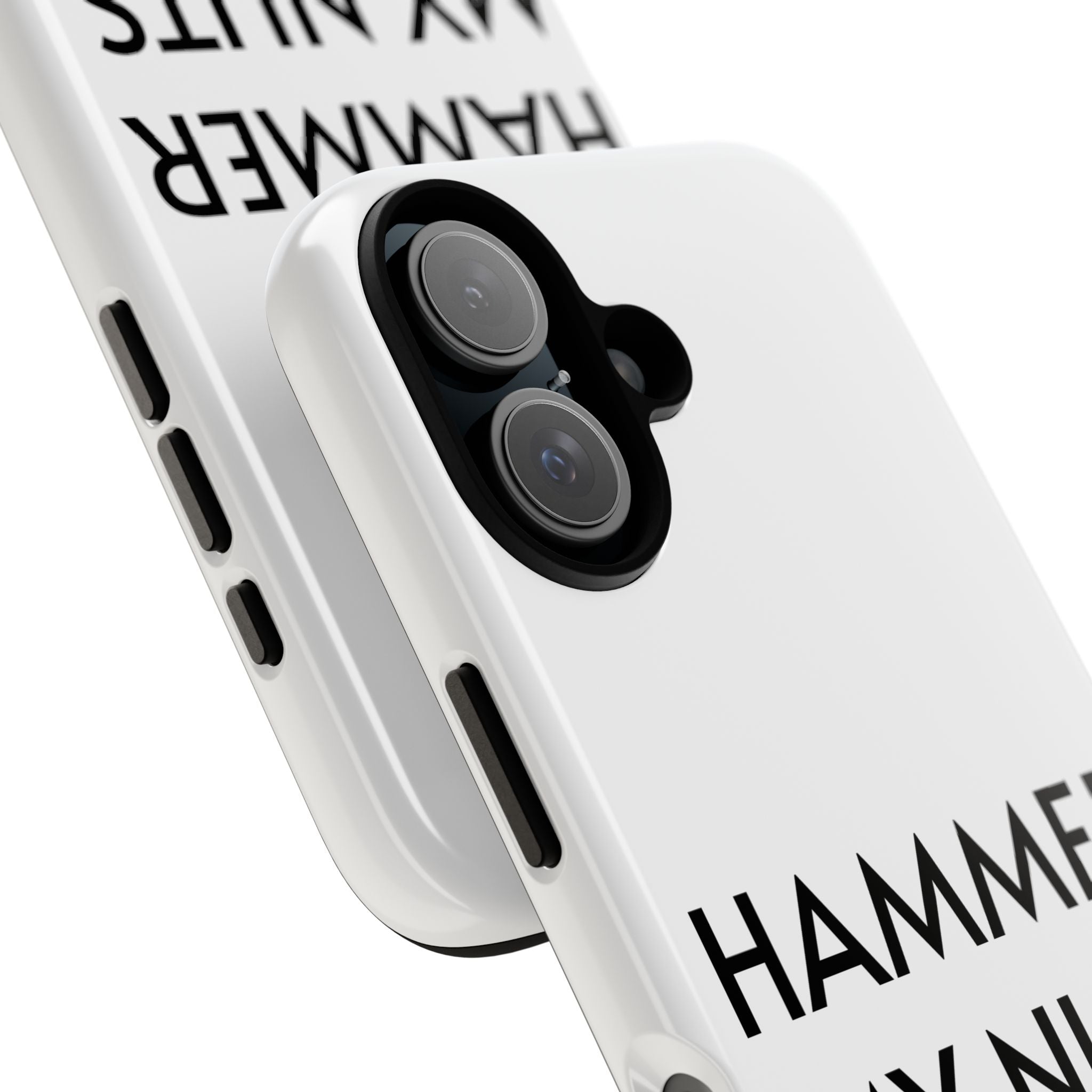 Hammer My Nuts Shock-Proof Phone Case – Funny Meme Protective Cover