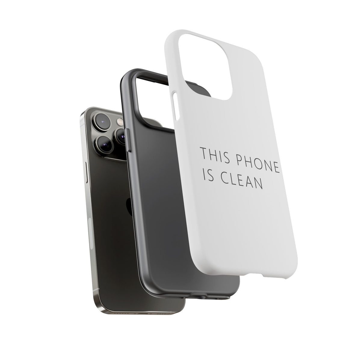This Phone Is Clean Phone Case – Funny Deadpan Gag Gift Phone Case