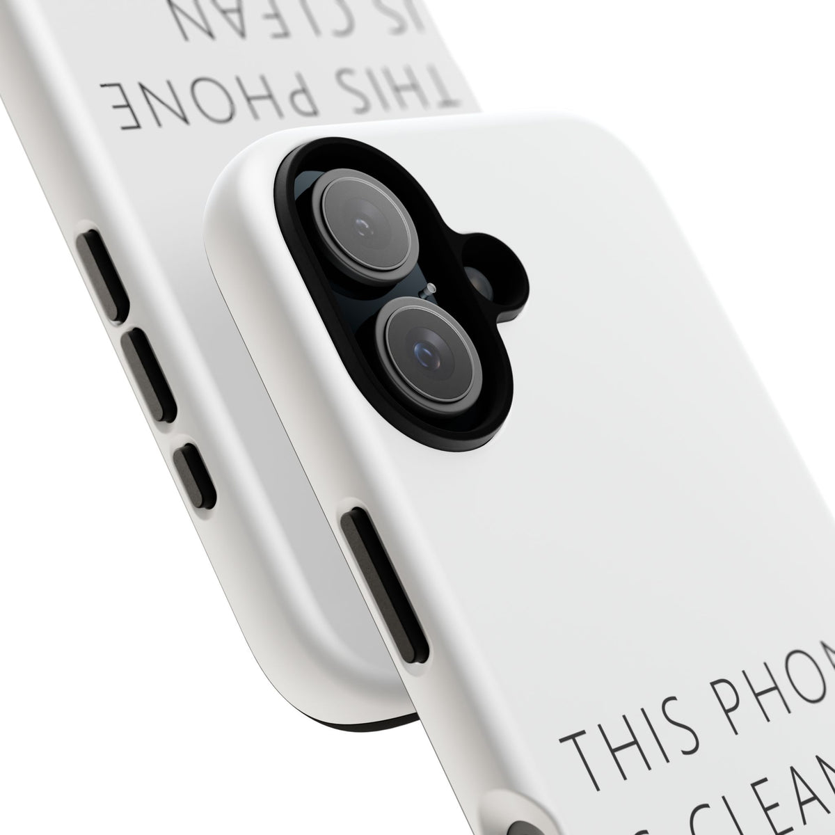 This Phone Is Clean Phone Case – Funny Deadpan Gag Gift Phone Case