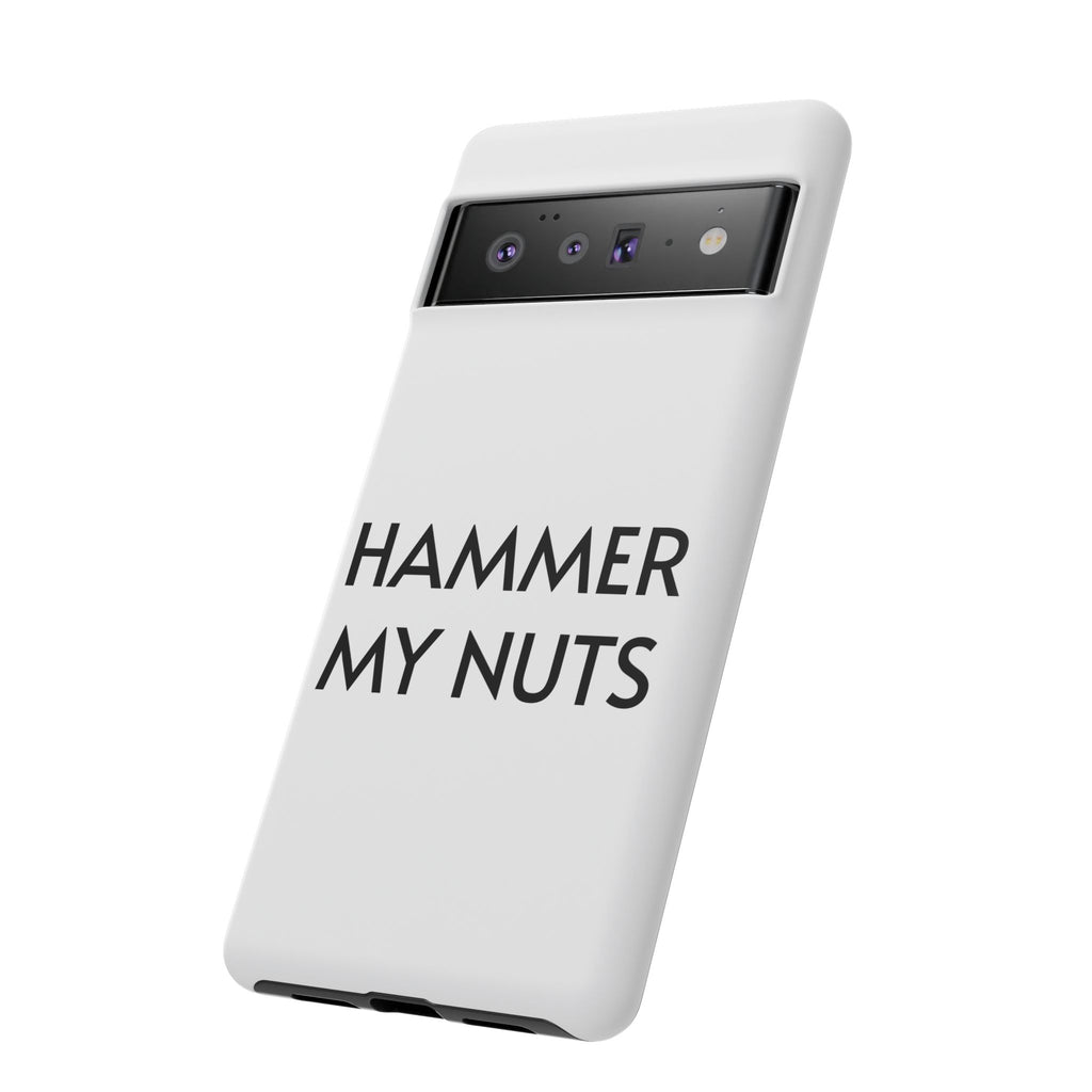 Hammer My Nuts Shock-Proof Phone Case – Funny Meme Protective Cover