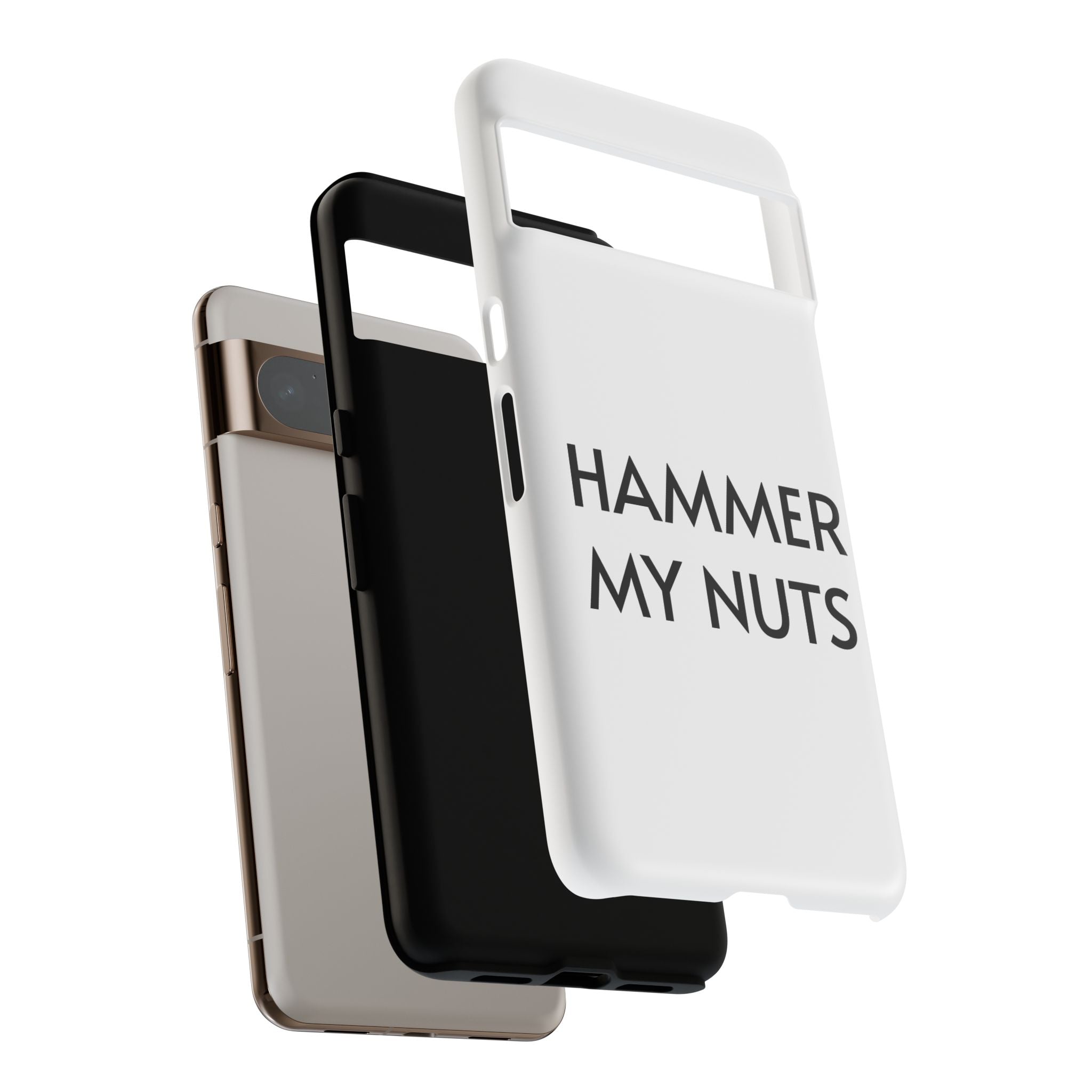 Hammer My Nuts Shock-Proof Phone Case – Funny Meme Protective Cover