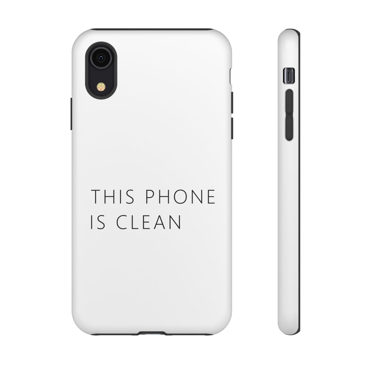 This Phone Is Clean Phone Case – Funny Deadpan Gag Gift Phone Case