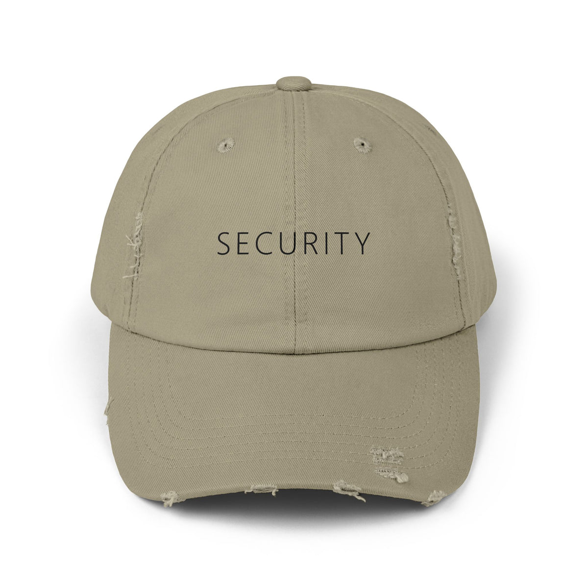 Security Hat – Funny Deadpan Gag Gift Distressed Dad Hat
