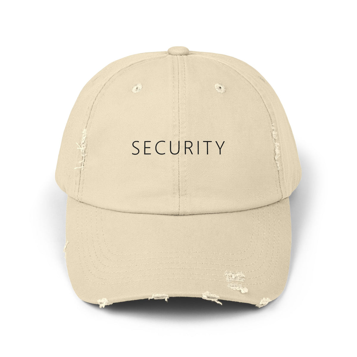Security Hat – Funny Deadpan Gag Gift Distressed Dad Hat