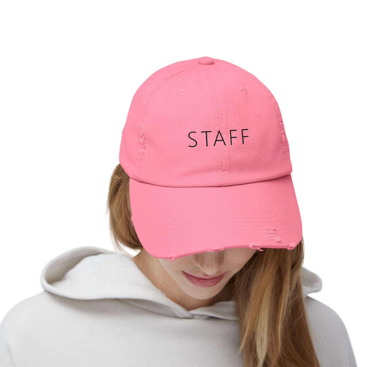 Staff Hat – Funny Deadpan Gag Gift Distressed Dad Hat