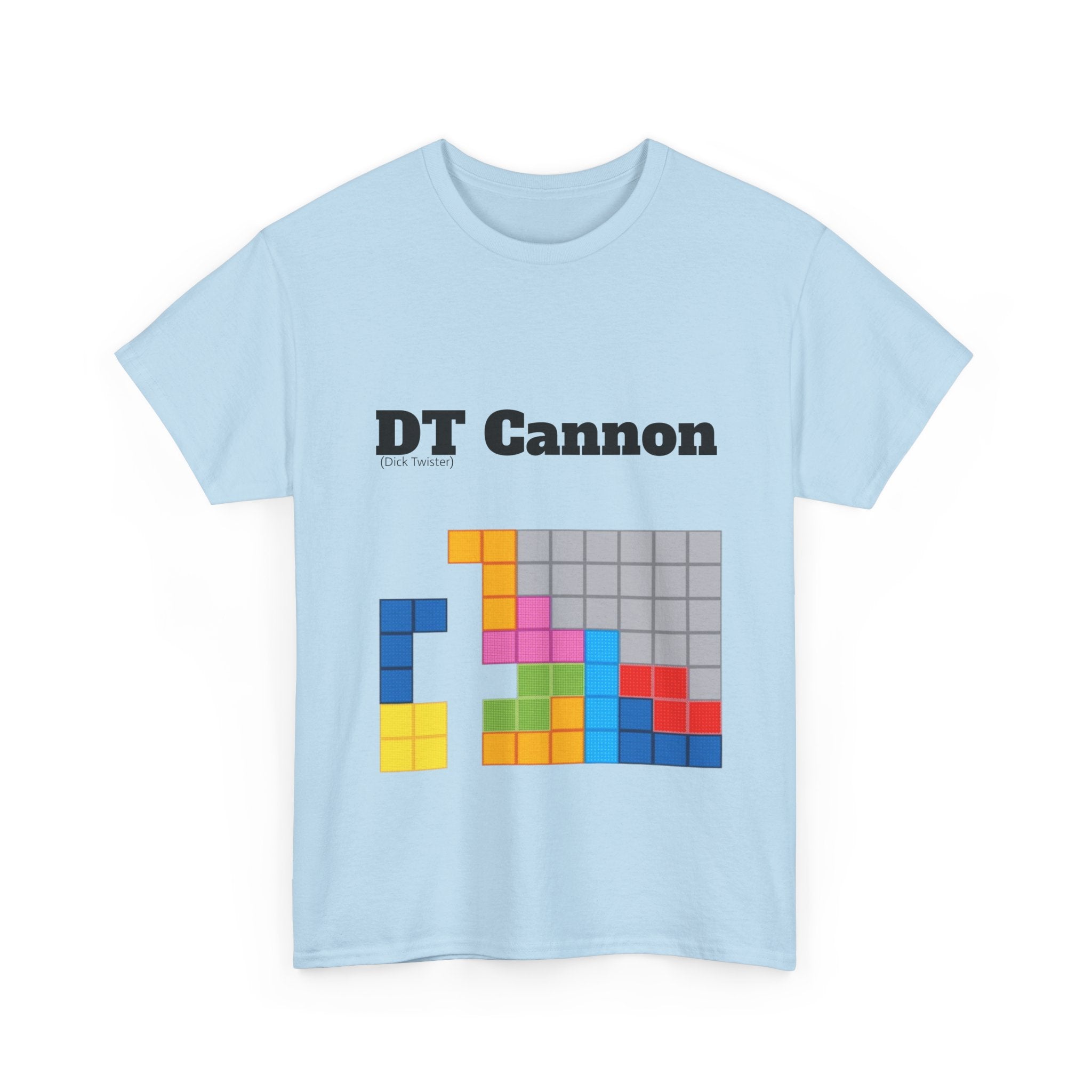 DT Cannon T-Shirt - Funny TETRIS Joke Graphic Tee