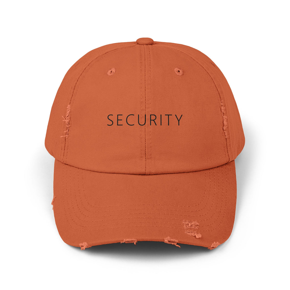Security Hat – Funny Deadpan Gag Gift Distressed Dad Hat