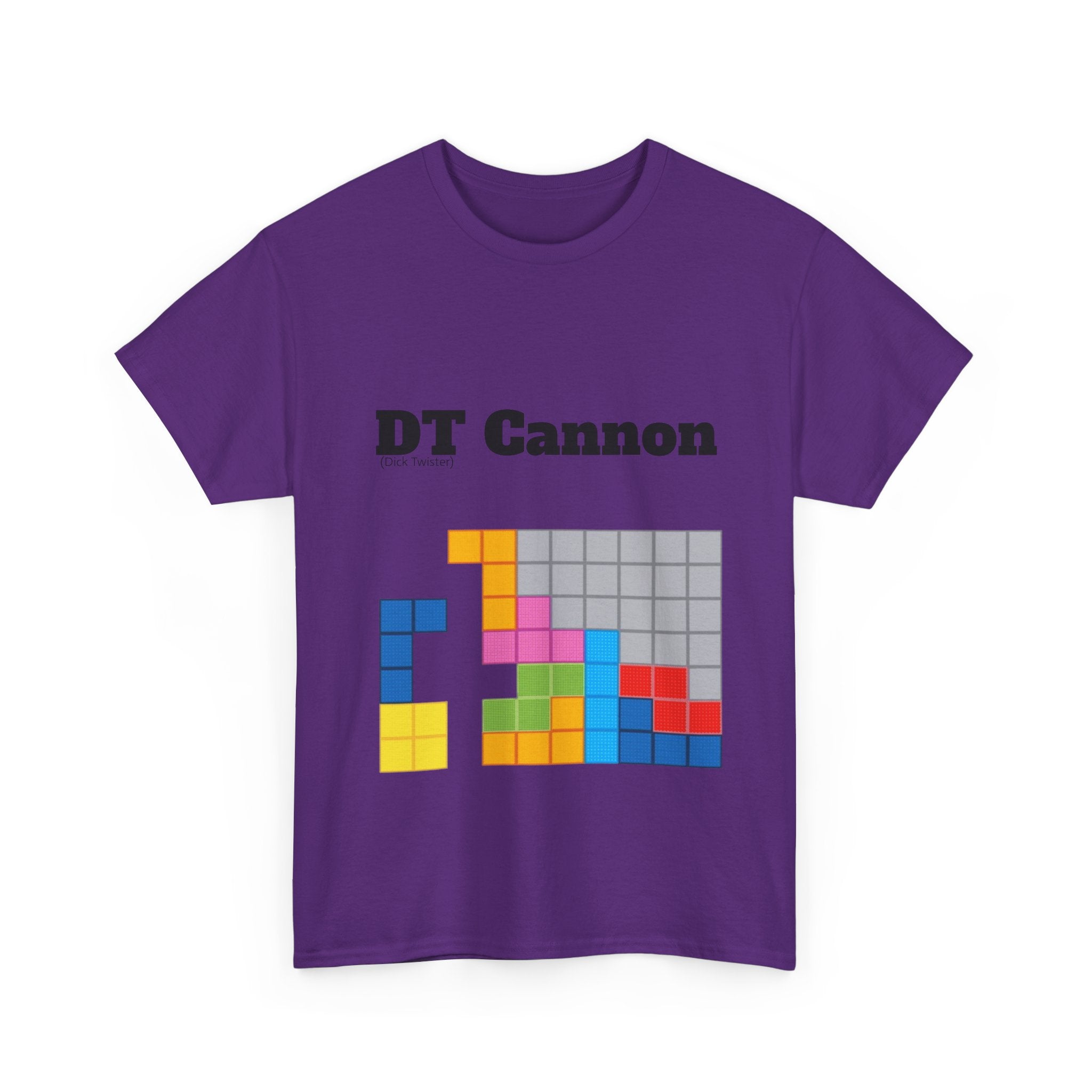 DT Cannon T-Shirt - Funny TETRIS Joke Graphic Tee