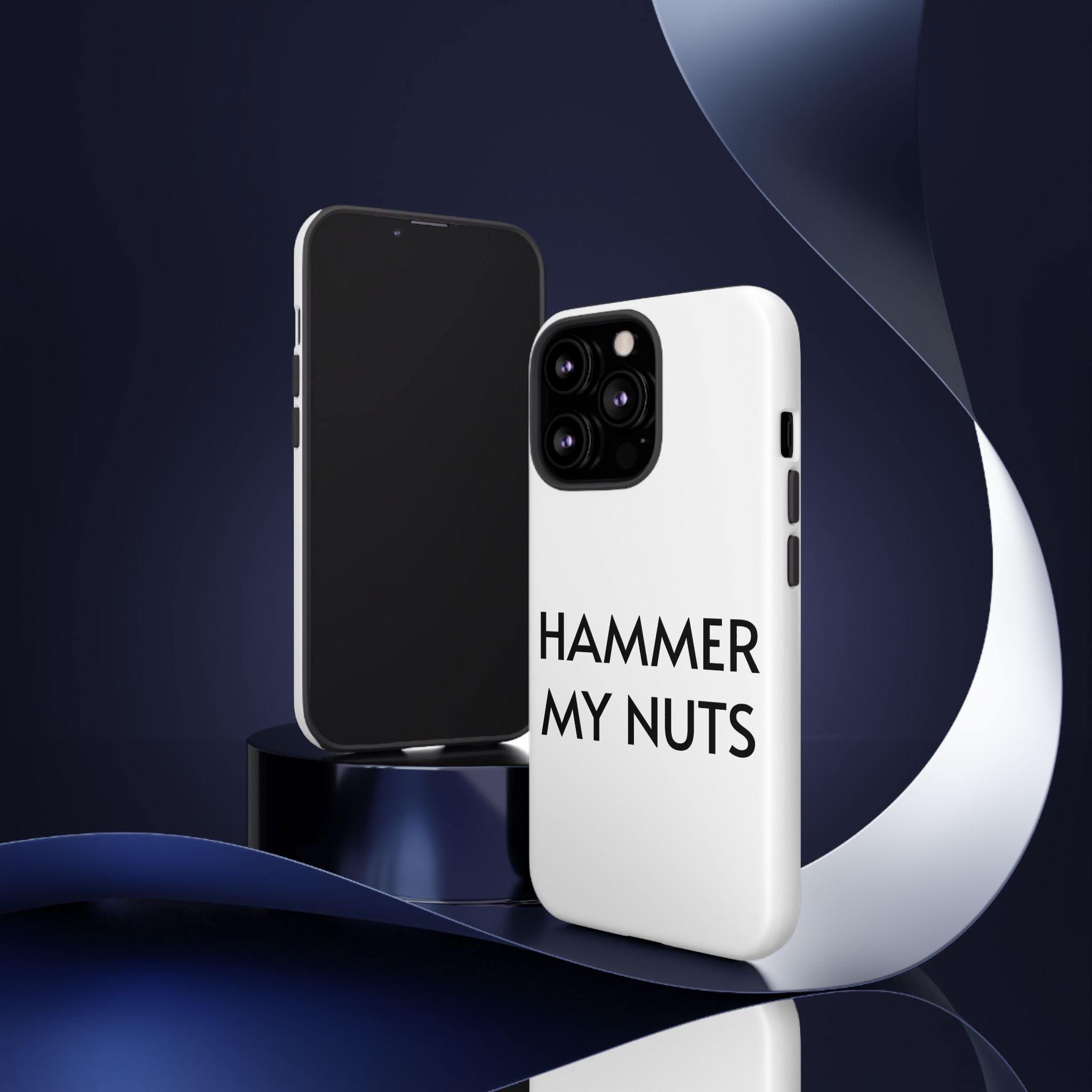 Hammer My Nuts Shock-Proof Phone Case – Funny Meme Protective Cover