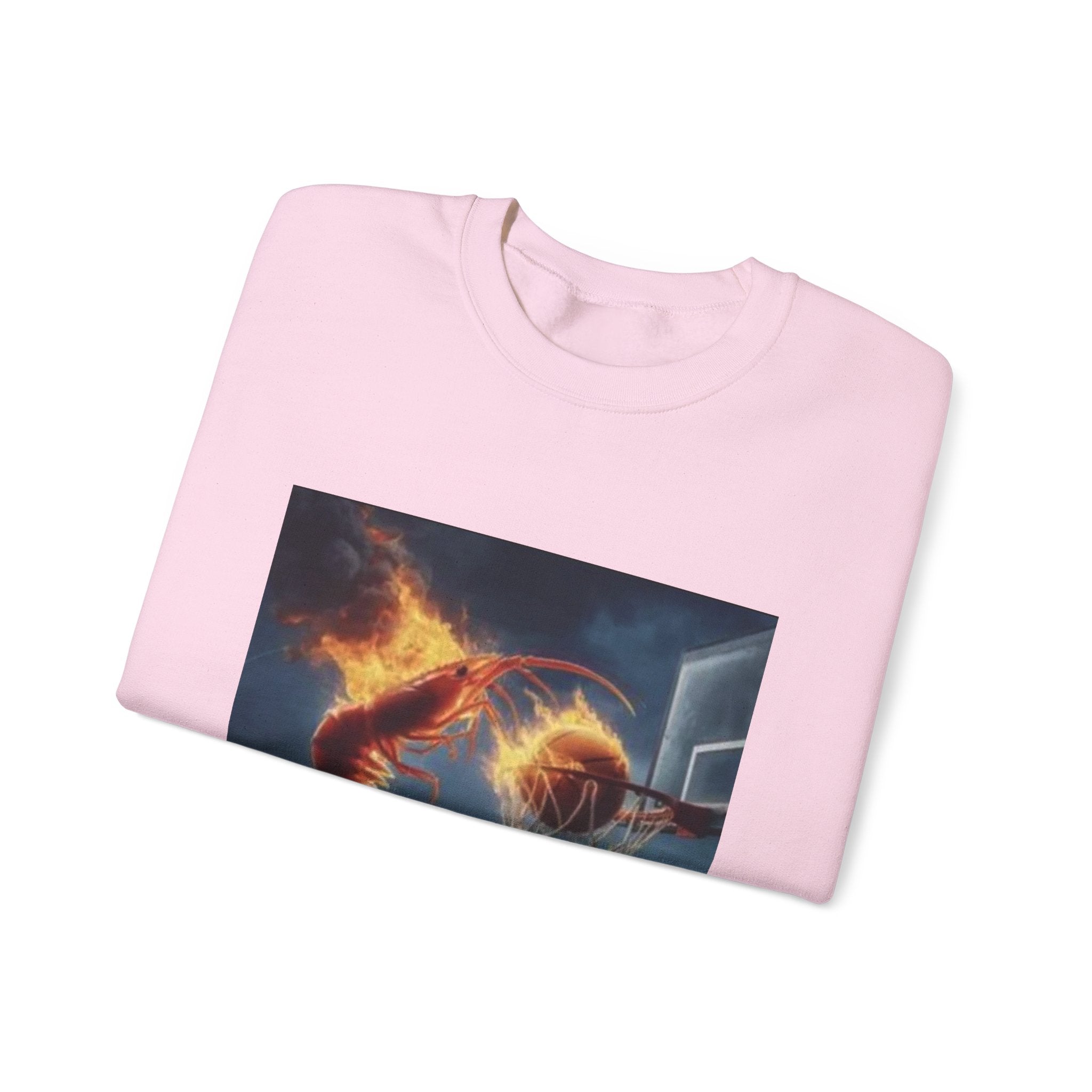 Shrimp Dunking On Shark Sweatshirt– Funny Meme Sweatshirt