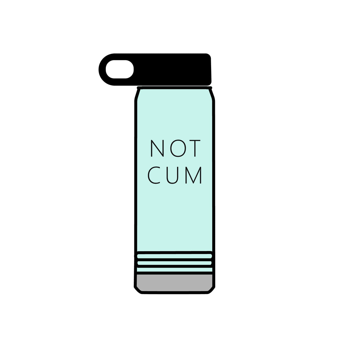 NOT CUM Water Bottle (20oz) – Funny Adult Gag Gift Insulated Bottle
