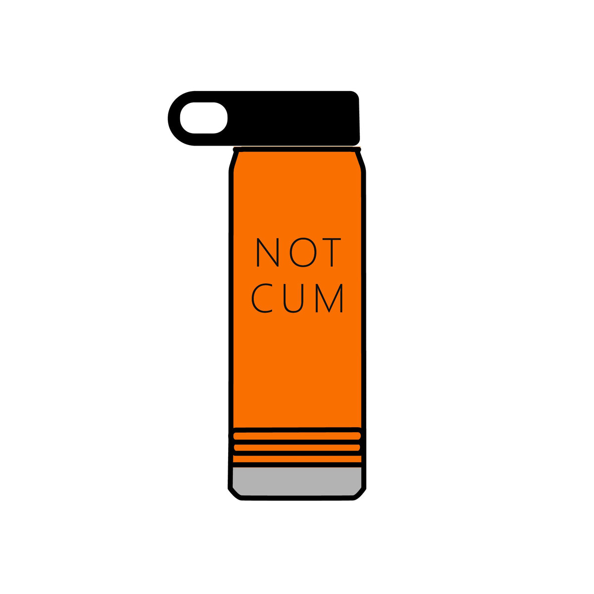 NOT CUM Water Bottle (20oz) – Funny Adult Gag Gift Insulated Bottle