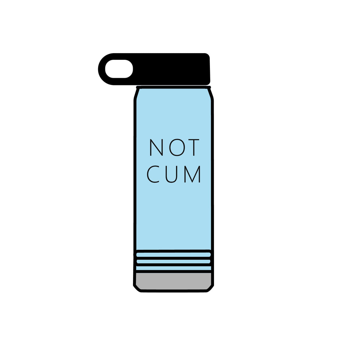 NOT CUM Water Bottle (20oz) – Funny Adult Gag Gift Insulated Bottle