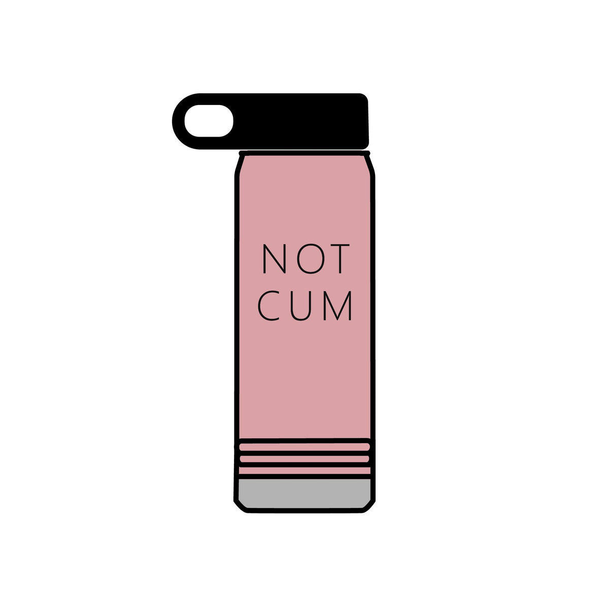 NOT CUM Water Bottle (20oz) – Funny Adult Gag Gift Insulated Bottle