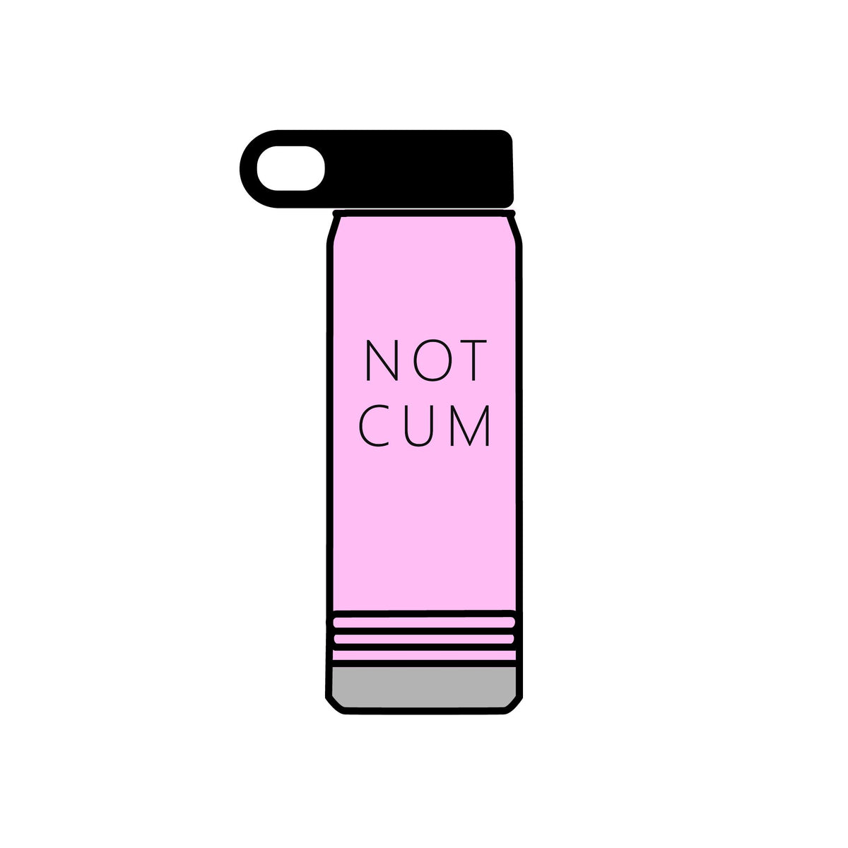 NOT CUM Water Bottle (20oz) – Funny Adult Gag Gift Insulated Bottle